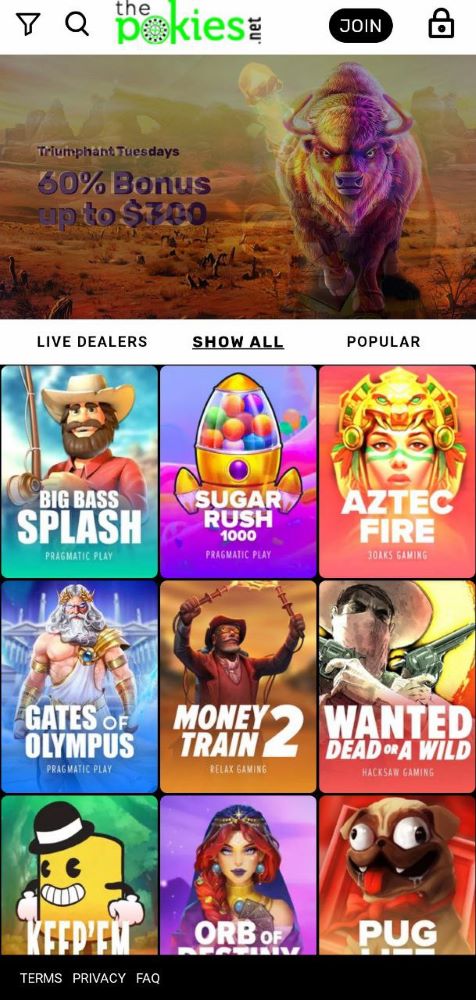 Thepokies mobile app